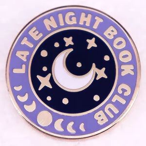 Cute Late Night Book Club Enamel Pin Gift